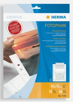 Herma fotolommer 10x15 cm Liggende - 10-pak Hvide