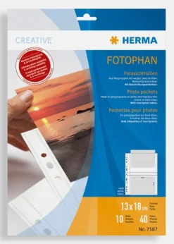 Herma fotolommer 13x18 cm Liggende - 10-pak Hvide