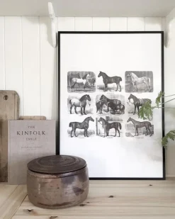 Hestevæddeløb Plakat (21x29.7 cm (A4))