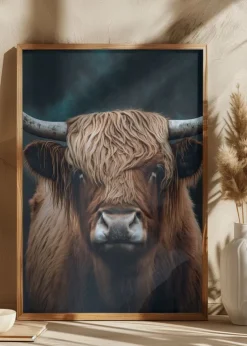 Highland Cow Plakat (21x29.7 cm (A4))