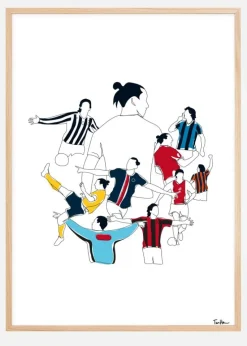 History Of Zlatan Colours Plakat (21x29.7 cm (A4))