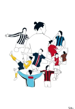 History Of Zlatan Colours Plakat (21x29.7 cm (A4))