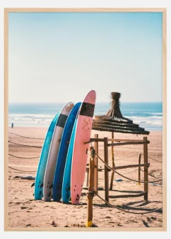 Hit the waves Plakat (21x29.7 cm (A4))