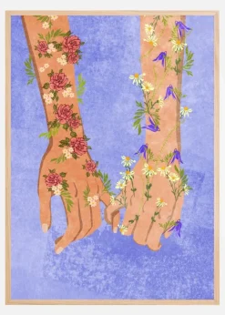 Holding hands Plakat (21x29.7 cm (A4))