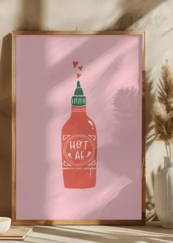 Hot Af Plakat (21x29.7 cm (A4))
