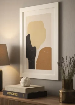 Härjedalen Hvid 85x115 cm - Passepartout Hvid 70x100 cm