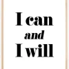 I can and I will Plakat (21x29.7 cm (A4))
