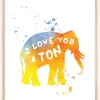 I love you a TON Plakat (21x29.7 cm (A4))