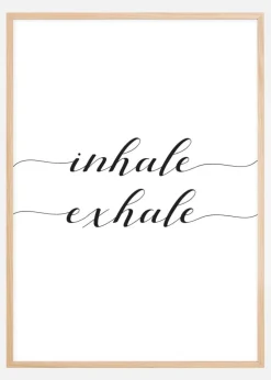 Inhale - Exhale Plakat (21x29.7 cm (A4))