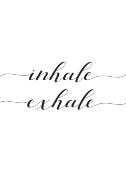 Inhale - Exhale Plakat (21x29.7 cm (A4))