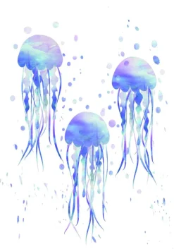 Jellyfishes Plakat (21x29.7 cm (A4))