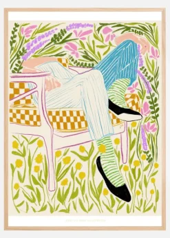 Jlr Quiet in the garden 2 Plakat (21x29.7 cm (A4))