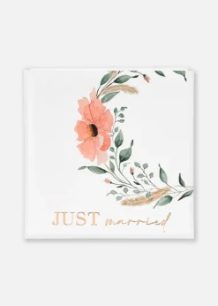 Just married Bryllupsalbum - 30x31 cm (60 Hvide sider / 30 blade)