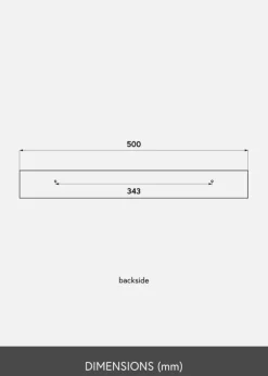 KAILA Billedhylde Bambus 50 cm