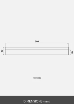 KAILA Billedhylde Bambus 50 cm