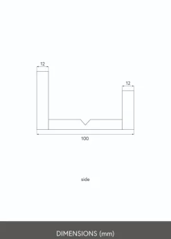 KAILA Billedhylde Hvid 130 cm