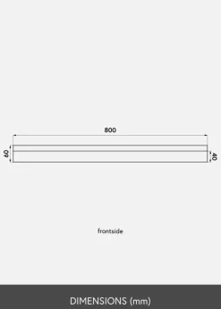 KAILA Billedhylde Hvid 80 cm