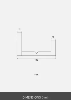 KAILA Billedhylde Hvid 60 cm