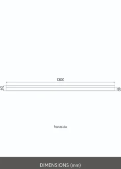 KAILA Billedhylde Sort 130 cm