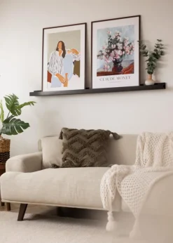 KAILA Billedhylde Sort 140 cm