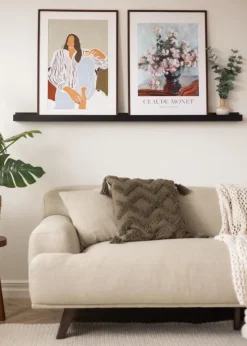 KAILA Billedhylde Sort 140 cm