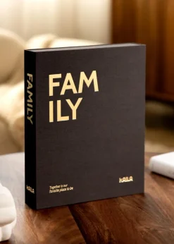KAILA FAMILY Black - Coffee Table Photo Album (60 Sorte Sidor)