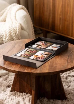 KAILA FAMILY Black - Coffee Table Photo Album (60 Sorte Sidor)