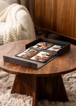 KAILA JOURNEY Black - Coffee Table Photo Album (60 Sorte Sidor)