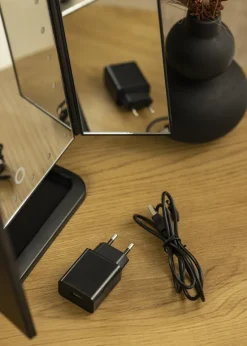 KAILA Makeupspejl Fold II Sort - 38x25 cm