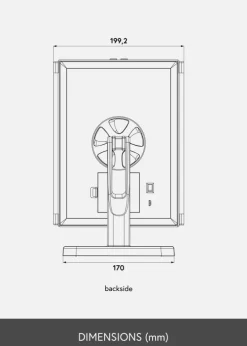 KAILA Makeupspejl Fold II Sort - 38x25 cm