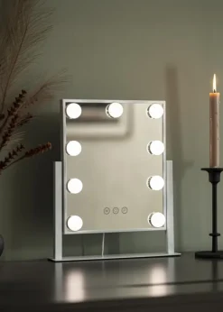 KAILA Makeupspejl Hollywood 9 Hvid 25x30 cm