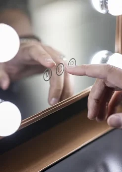 KAILA Makeupspejl Hollywood 9 Hvid 25x30 cm