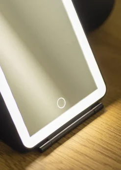 KAILA Makeupspejl Travel LED Genopladelig Sort 14x20 cm