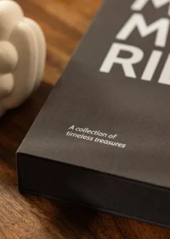 KAILA MEMORIES Black - Coffee Table Photo Album (60 Sorte Sider)