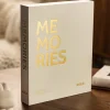 KAILA MEMORIES Cream - Coffee Table Photo Album (60 Sorte Sider / 30 Blade)