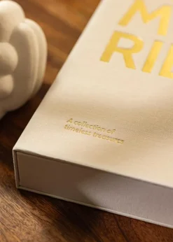 KAILA MEMORIES Cream - Coffee Table Photo Album (60 Sorte Sider / 30 Blade)