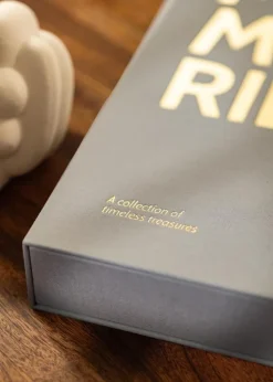 KAILA MEMORIES Grey - Coffee Table Photo Album (60 Sorte Sider / 30 Blade)