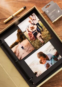 KAILA MEMORIES Vanilla - Coffee Table Photo Album (60 Sorte Sidor)