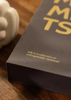 KAILA MOMENTS Black - Coffee Table Photo Album (60 Sorte Sider / 30 Blade)