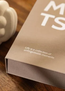 KAILA MOMENTS Grey - Coffee Table Photo Album (60 Sorte Sider / 30 Blade)