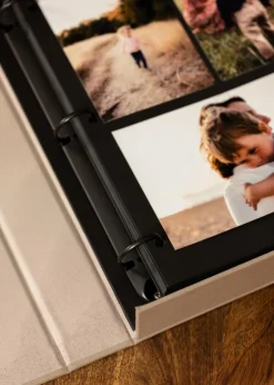 KAILA MOMENTS Grey - Coffee Table Photo Album (60 Sorte Sider / 30 Blade)