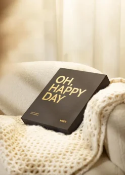 KAILA OH HAPPY DAY Black - Coffee Table Photo Album (60 Sorte Sider / 30 Blade)