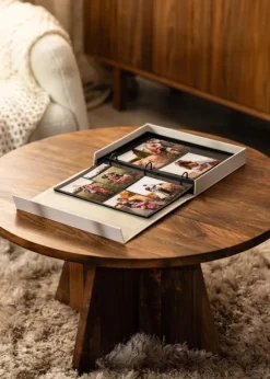 KAILA OUR LOVE STORY Creme - Coffee Table Photo Album (60 Sorte Sidere)