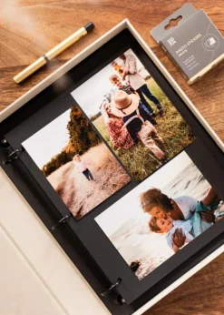 KAILA OUR WEDDING Creme - Coffee Table Photo Album (60 Sorte Sidor)