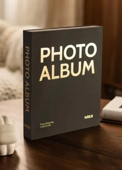 KAILA PHOTO ALBUM Black - Coffee Table Photo Album (60 Sorte Sider / 30 Blade)