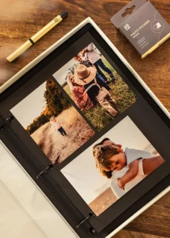 KAILA PHOTO ALBUM Creme - Coffee Table Photo Album (60 Sorte Sider / 30 Blade)