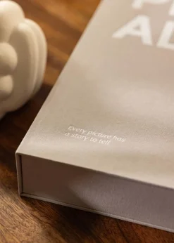 KAILA PHOTO ALBUM Grey - Coffee Table Photo Album (60 Sorte Sider / 30 Blade)