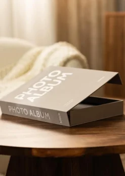 KAILA PHOTO ALBUM Grey - Coffee Table Photo Album (60 Sorte Sider / 30 Blade)