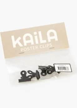 KAILA Poster Clip Black 20 mm - 4-p