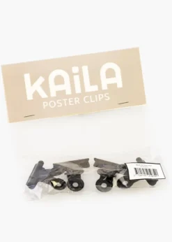 KAILA Poster Clip Black 30 mm - 4-p